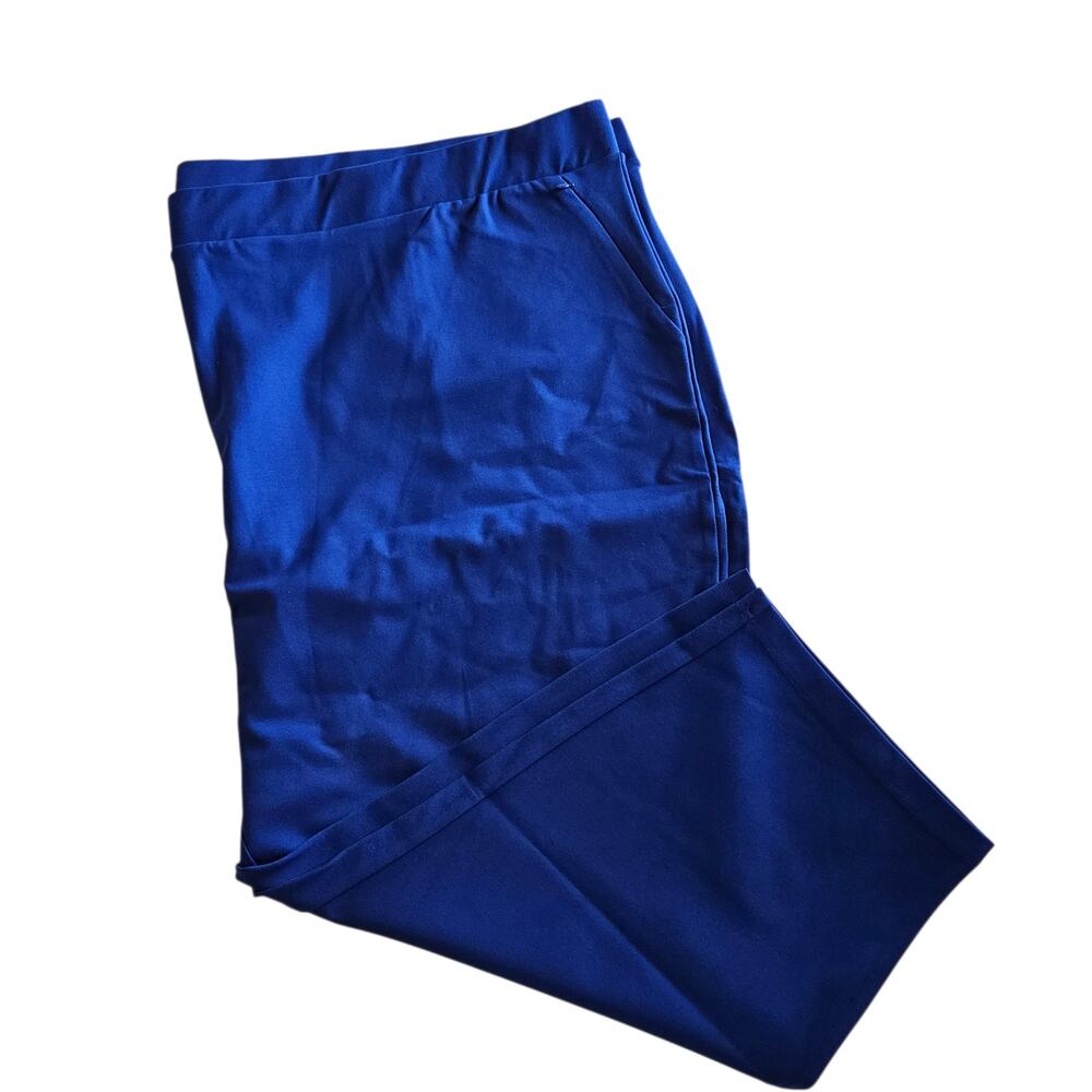Universal Standard Blue Skinny Ponte Pants Plus Size 38-40 Work Office Bold Chic